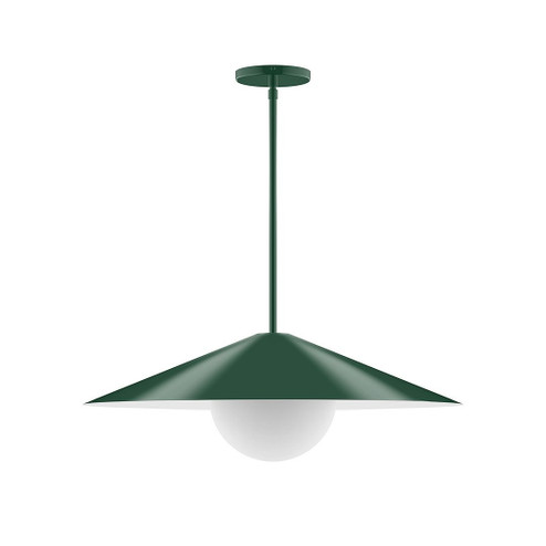 Axis One Light Pendant in Forest Green (518|STG429G1542)