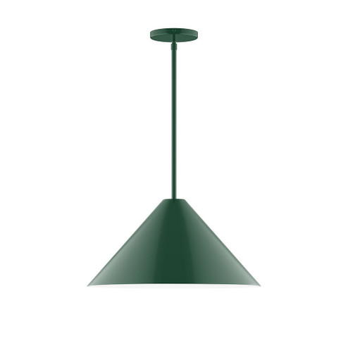 Pinnacle One Light Pendant in Forest Green (518|STG42342)