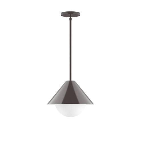 Pinnacle One Light Pendant in Architectural Bronze (518|STG422G1551)