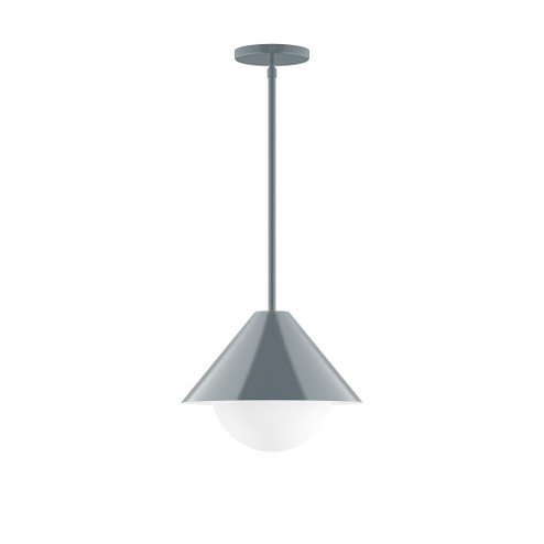 Pinnacle One Light Pendant in Slate Gray (518|STG422G1540)