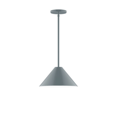 Pinnacle One Light Pendant in Slate Gray (518|STG42240)