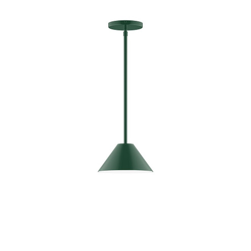 Pinnacle One Light Pendant in Forest Green (518|STG42142)