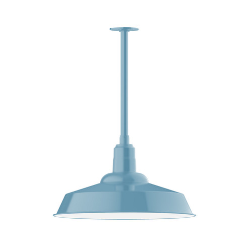 Warehouse One Light Pendant in Light Blue (518|STB18654) Warehouse One Light Pendant in Light Blue (518|STB18654)