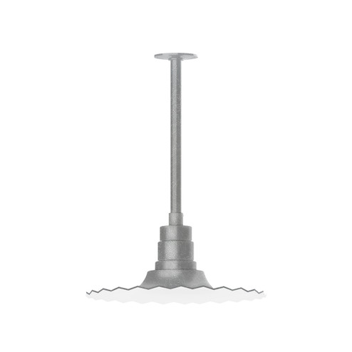 Radial One Light Pendant in Painted Galvanized (518|STB15949T36)