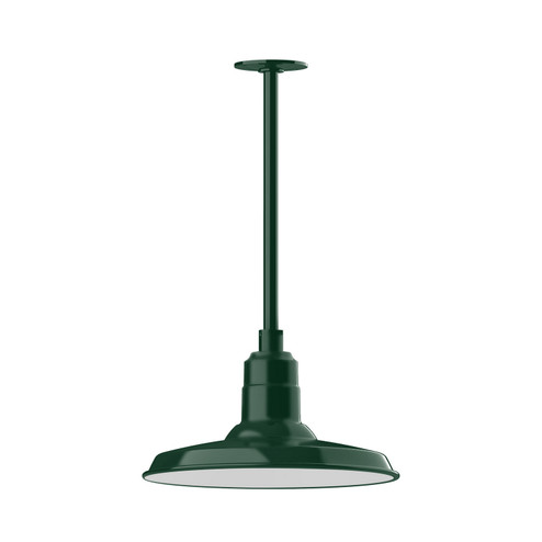 Warehouse One Light Pendant in Forest Green (518|STA18342H36)