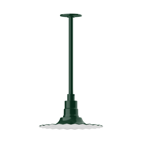 Radial One Light Pendant in Forest Green (518|STA15842H30)