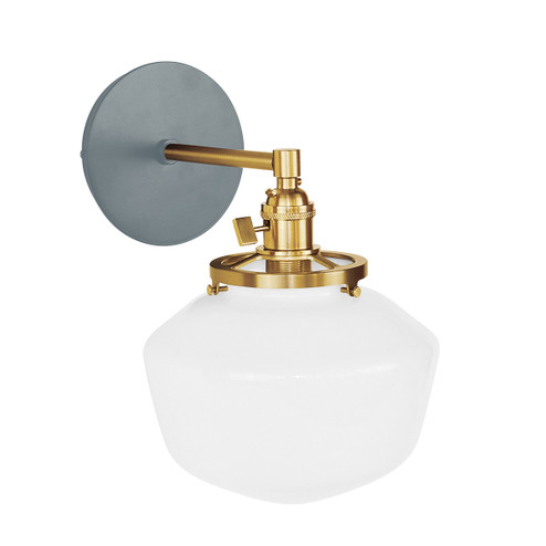 Uno One Light Wall Sconce in Slate Gray w/Brushed Brass (518|SCM4134091)