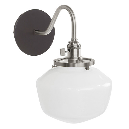 Uno One Light Wall Sconce in Architectural Bronze w/Brushed Nickel (518|SCL4135196)