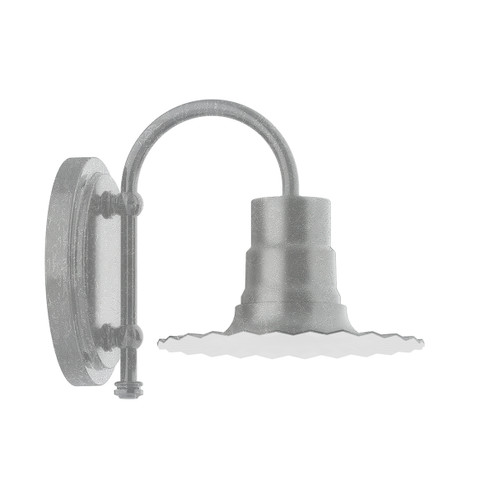 Radial One Light Wall Sconce in Painted Galvanized (518|SCB15749)