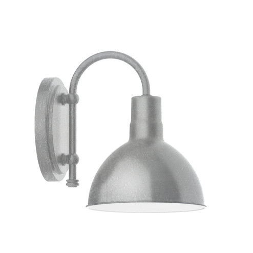 Deep Bowl One Light Wall Sconce in Painted Galvanized (518|SCB11449)