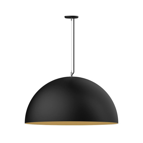 XL Choices One Light Pendant in Black w/Gold Matte Interior (518|PEG2314175C22)
