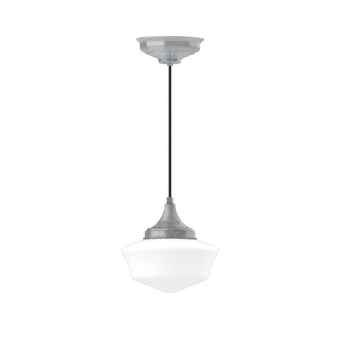 Schoolhouse One Light Pendant in Painted Galvanized (518|PEF02149C20)