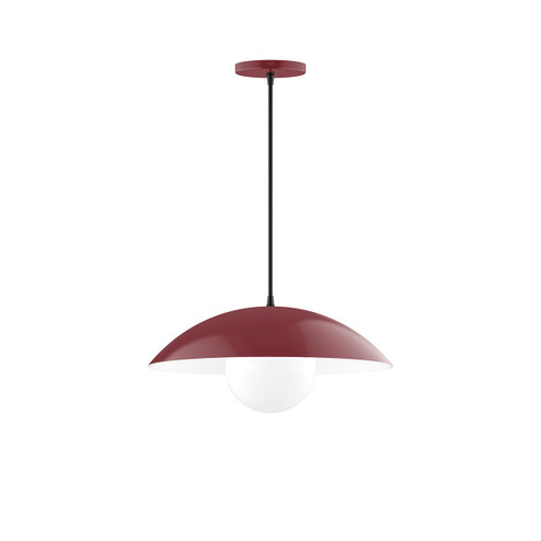 Plateau One Light Pendant in Barn Red (518|PEB438G1555)