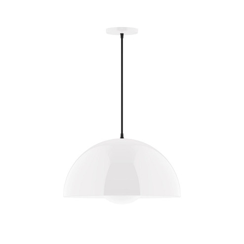 Arcade One Light Pendant in White (518|PEB433G1544)
