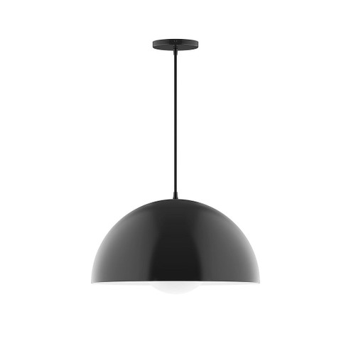 Arcade One Light Pendant in Black (518|PEB433G1541)