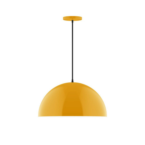 Arcade One Light Pendant in Bright Yellow (518|PEB433G1521C24)