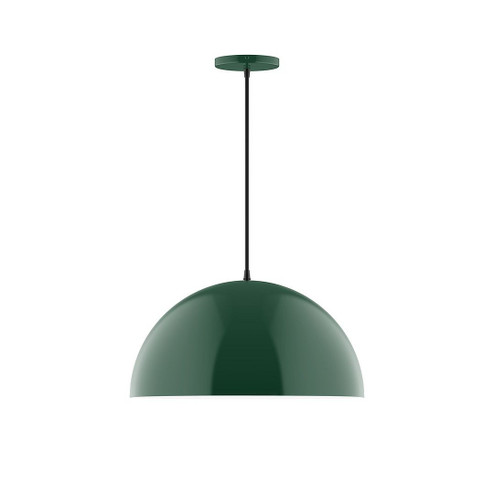 Arcade One Light Pendant in Forest Green (518|PEB43342C02)