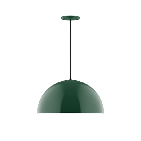 Arcade One Light Pendant in Forest Green (518|PEB43342)