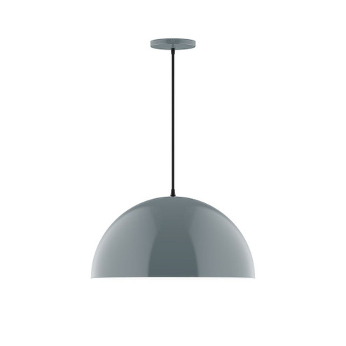 Arcade One Light Pendant in Slate Gray (518|PEB43340)