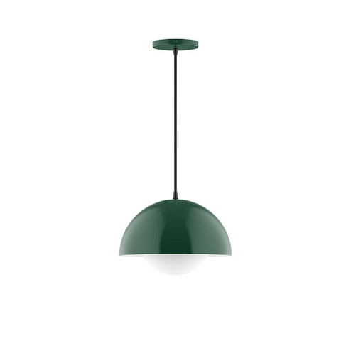 Arcade One Light Pendant in Forest Green (518|PEB432G1542)