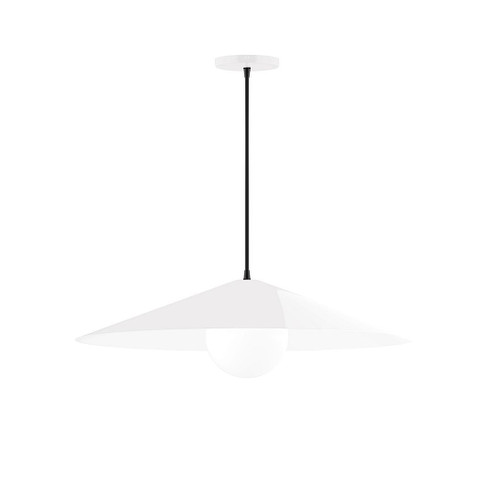 Vessel One Light Pendant in White (518|PEB429G1544C21)