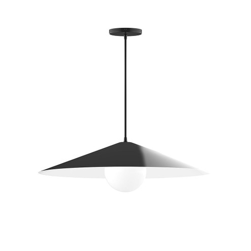 Vessel One Light Pendant in Black (518|PEB429G1541C22)