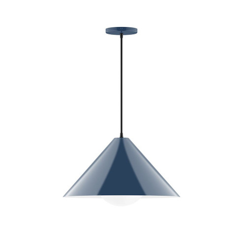 Pinnacle One Light Pendant in Navy (518|PEB423G1550)