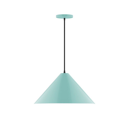 Pinnacle One Light Pendant in Sea Green (518|PEB423G1548C24)
