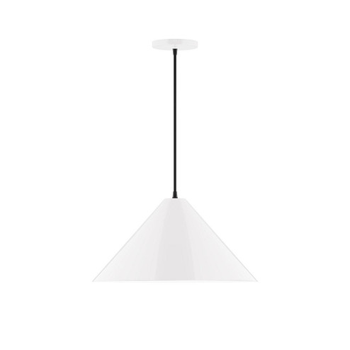 Pinnacle One Light Pendant in White (518|PEB423G1544C04)