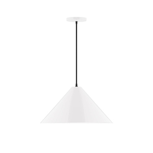 Pinnacle One Light Pendant in White (518|PEB42344)