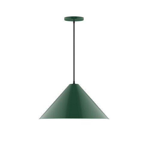 Pinnacle One Light Pendant in Forest Green (518|PEB42342C04)