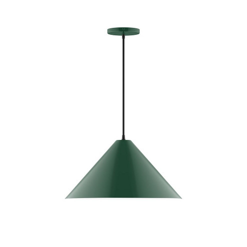 Pinnacle One Light Pendant in Forest Green (518|PEB42342)