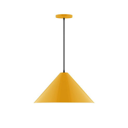 Pinnacle One Light Pendant in Bright Yellow (518|PEB42321C26)