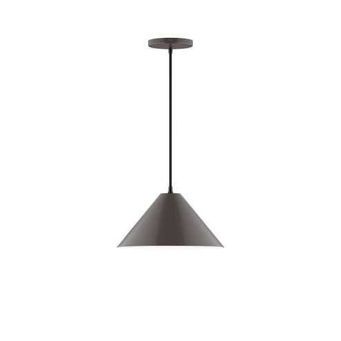 Pinnacle One Light Pendant in Architectural Bronze (518|PEB422G1551C16)