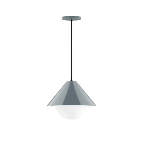 Pinnacle One Light Pendant in Slate Gray (518|PEB422G1540)