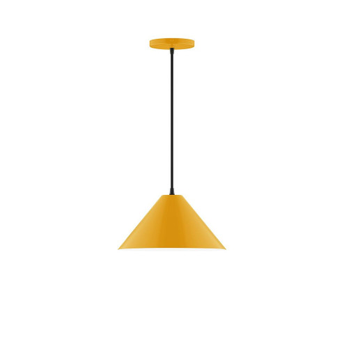 Pinnacle One Light Pendant in Bright Yellow (518|PEB422G1521C24)