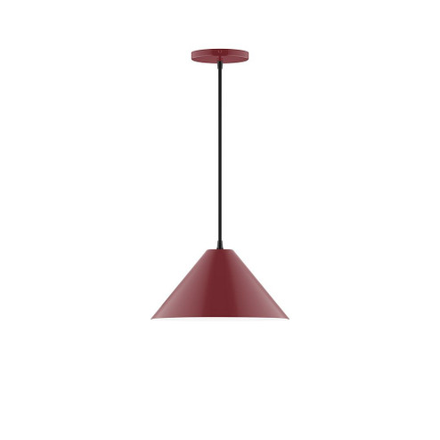 Pinnacle One Light Pendant in Barn Red (518|PEB42255C21)