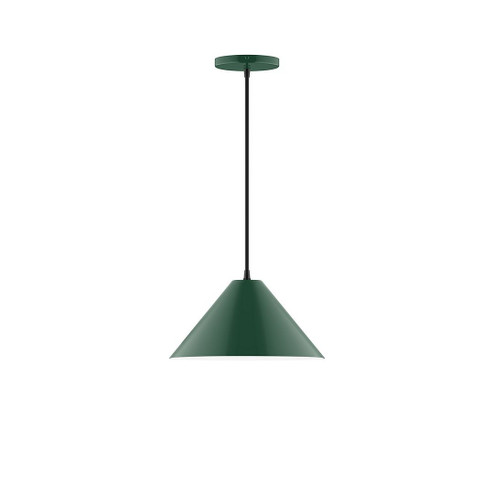 Pinnacle One Light Pendant in Forest Green (518|PEB42242C25)