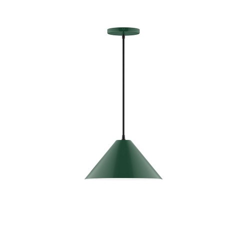 Pinnacle One Light Pendant in Forest Green (518|PEB42242)