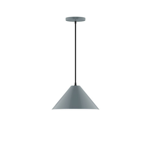 Pinnacle One Light Pendant in Slate Gray (518|PEB42240C12)