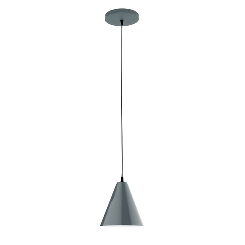 Jynx One Light Pendant in Slate Gray (518|PEB42040C12)