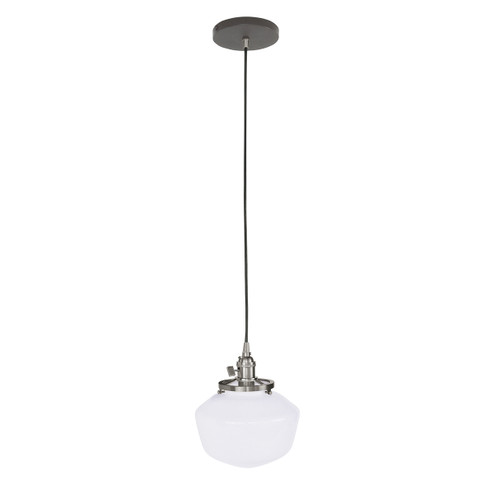 Uno One Light Pendant in Architectural Bronze with Brushed Nickel (518|PEB4135196C12)