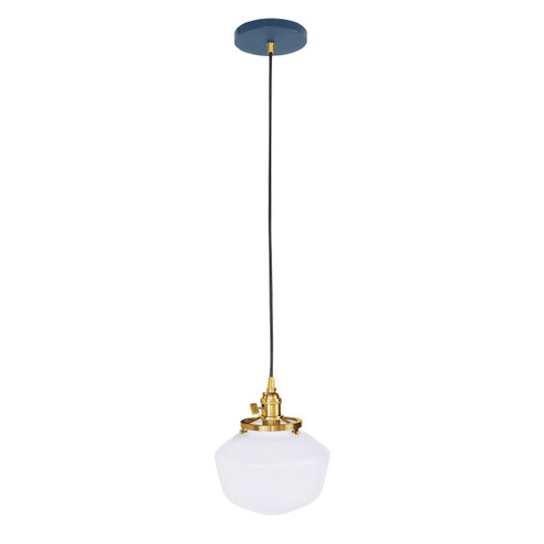 Uno One Light Pendant in Navy with Brushed Brass (518|PEB4135091C23)