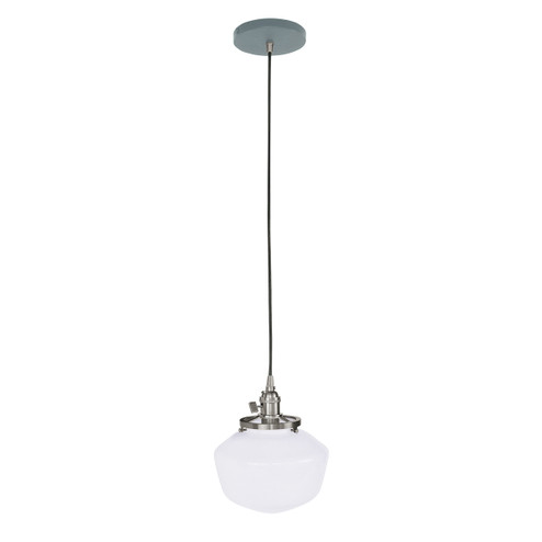 Uno One Light Pendant in Slate Gray w/Brushed Nickel (518|PEB4134096C20)