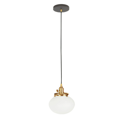 Uno One Light Pendant in Architectural Bronze with Brushed Brass (518|PEB4115191)