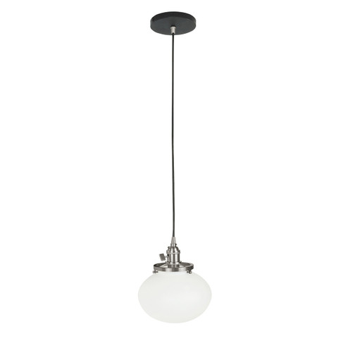 Uno One Light Pendant in Black with Brushed Nickel (518|PEB4114196C21)