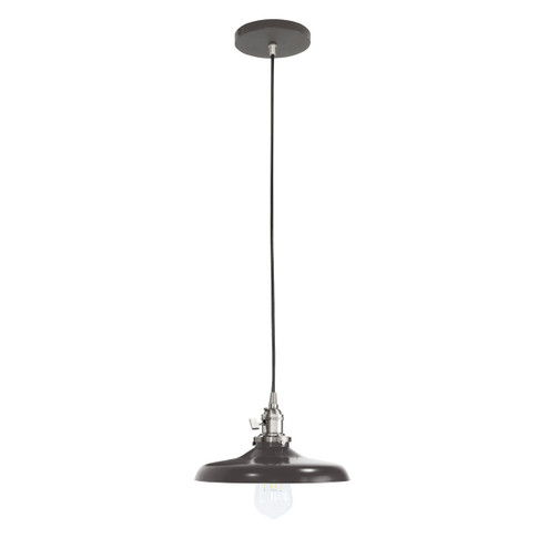 Uno One Light Pendant in Architectural Bronze w/Brushed Nickel (518|PEB4015196C23)