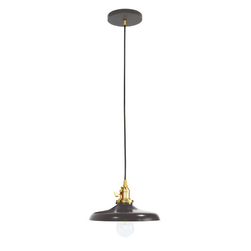 Uno One Light Pendant in Architectural Bronze w/Brushed Brass (518|PEB4015191C12)
