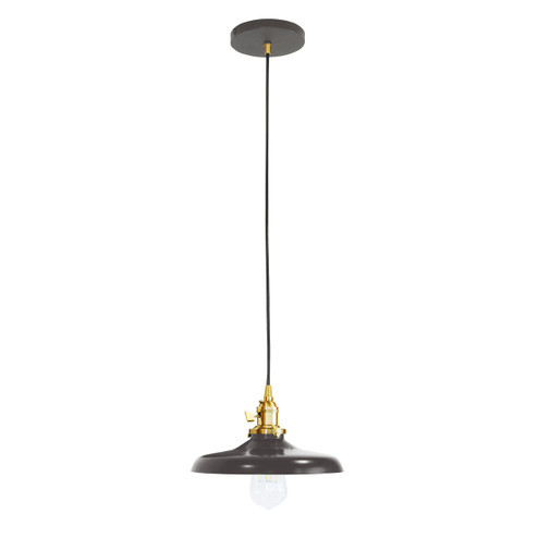 Uno One Light Pendant in Architectural Bronze with Brushed Brass (518|PEB4015191C04)