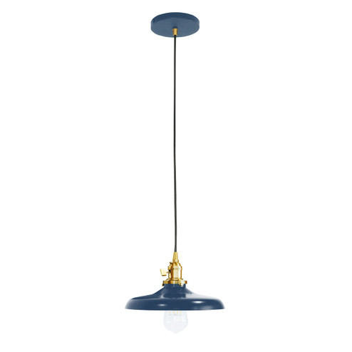 Uno One Light Pendant in Navy w/Brushed Brass (518|PEB4015091C20)